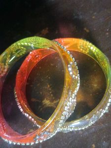 Colorful Beaded Bangles