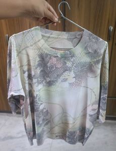 Boho Abstract Print Top 🤩  ( Fix Price )