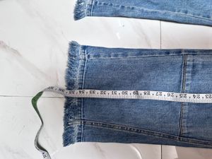 Patchwork Blue Denim Jeans