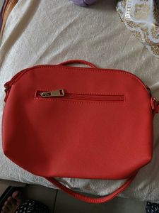 Vibrant Red Caprese Shoulder Bag