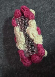 Handmade Crochet Flower Hair Clutcher