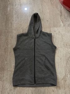 Sleeveless Grey Hoodie