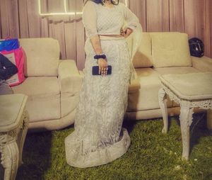 Elegant White Lehenga Set