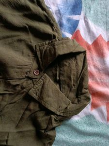 Colour - Olive Green, Fabric - Pure Rayon , Size -M ,
