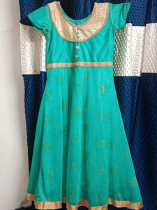 Cute Green Ethnic Dress