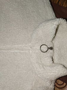 Cozy White Fleece Jacket