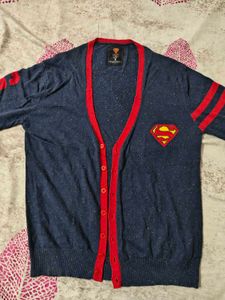 Superman Logo Men Cardigan