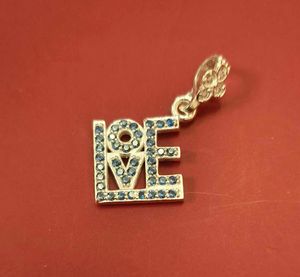 Sparkling LOVE Charm Pendant pure silver