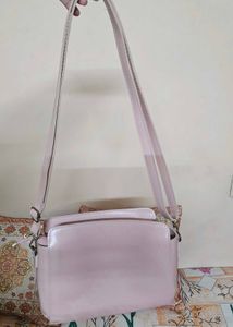 light pink shoulder/sling bag