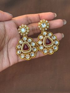 Exquisite Red Stone Necklace Set