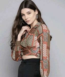 Stylish Patchwork Print Shirt good condition I use