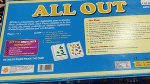 Vintage All Out Math Board Game
