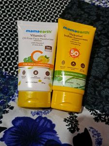 Mamaearth Vitamin C Moisturizer & Sunscreen