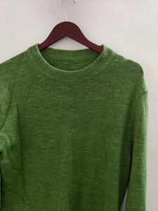 Imported Green Knit Sweater