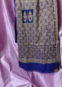 Royal Blue Banarasi Saree
