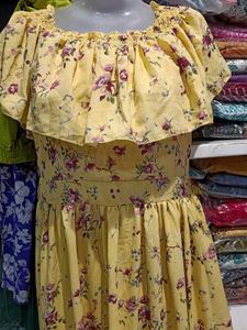 Yellow Floral Maxi Dress