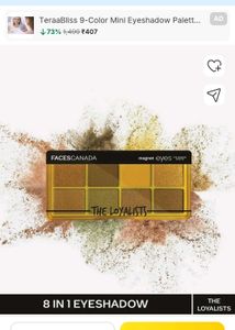 Faces Canada Magnet Eyeshadow Palette(with freebie
