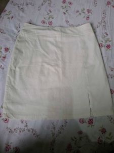 Cream Mini Skirt