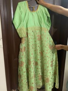 Beautiful Green Embroidered Lehenga