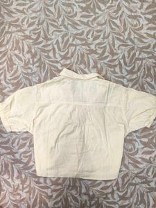 Stylish Cropped Linen Shirt