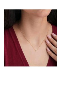 Palmonas Gold Plated Solitaire Necklace
