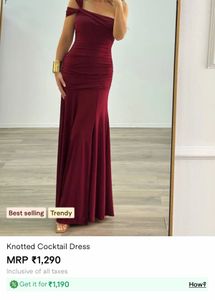 Knotted cocktail dress