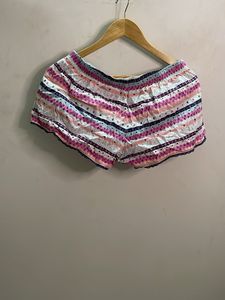 Cozy Striped Pajama Shorts