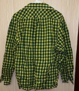 Green &amp; Yellow Plaid Button-Up Shirt