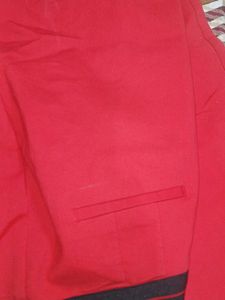 Red Casual Pants