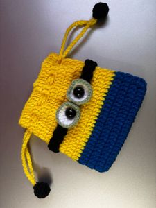Crocheted Minion Pouch