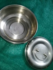 Vintage Engraved Metal Container