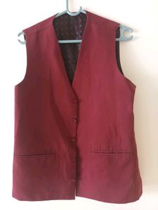 Burgundy Waistcoat