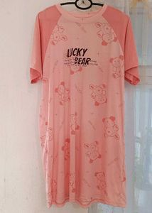 Cute Pink Bear Nightgown