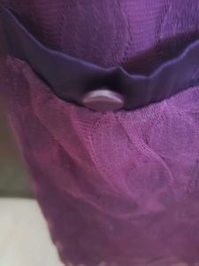 Purple Dress with Lace Details