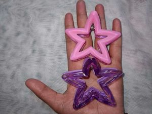 Cute Star Hair Claw Clips Set of 2 | Pink &amp; Purple