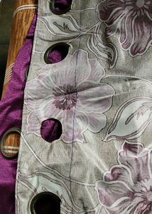 Purple Floral Curtains