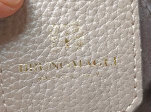 brand is bruno magli OG Stylish Taupe Faux Leather
