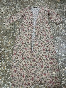 Floral Print Long Shrug