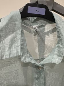 Light Blue Sheer Textured Top