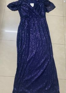 Sequin Navy Blue gown(available for a limited peri