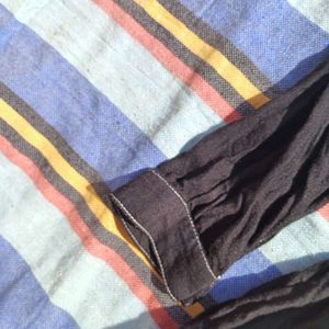 ZARA Black Button-Up Mini Dress
