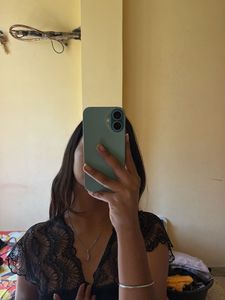 Black Lace Trim Bodysuit Top