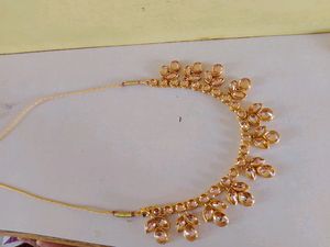 Gold-tone Leaf Design Jewelry Set