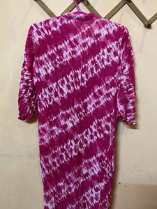 Pink Tie-Dye Kurta