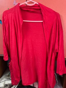 Red shrug XL