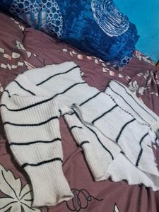 Striped Knit Sweater Top