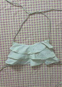 Cute Ruffled Bikini backless Top