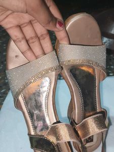 Sparkly Wedge Sandals