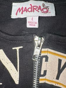 Vintage Graphic Zip-Up Tank Top