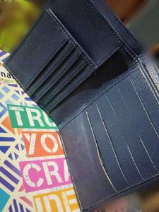 Classic Navy Leather Wallet